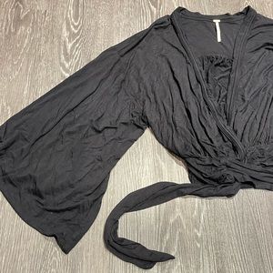 Free People Wrap Blouse - size XS